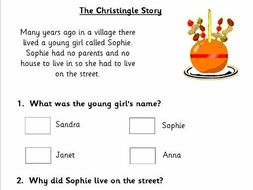 KS1 Christmas Comprehension Papers based on Christingle, Nativity and Saint Nicholas.