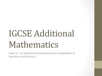 IGCSE AMath (0606) Paper 2 Sorted by Topics (UPDATED)