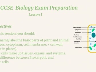 GCSE Biology - Cell Structure Lesson Pack