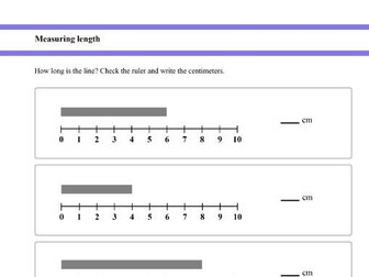 Measuring Length for Reception and Year 1 Students