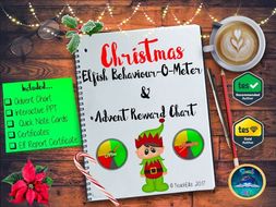 Christmas: Elfish Behaviour-o-meter & Advent Reward Chart