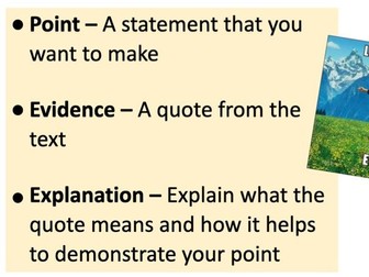 3 Lessons - PEE Paragraphs and Inference Skills