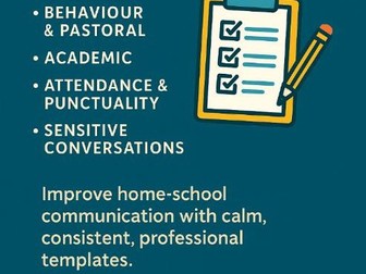 Parent Communication Templates