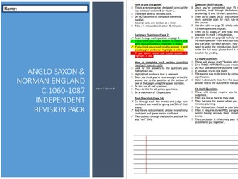 Anglo-Saxon & Norman England Revision G.