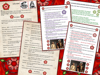 Tudor Play-script Comprehension Catherine of Aragon and Henry VIII