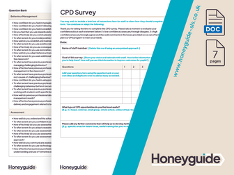 CPD Plan, Cycle and Staff Survey