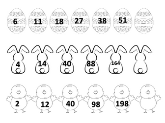 Easter Number Sequences