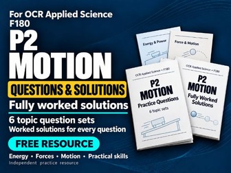 OCR AAQ Applied Science - F180 P2 Practice Questions