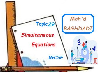 Unit2-T29-IGCSE-Simultaneous Equations