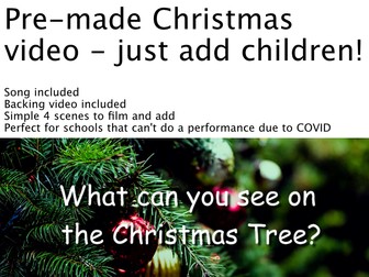 Christmas Tree Backing Video for Class Sharing