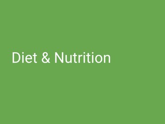 A-Level PE (OCR) Diet & Nutrition