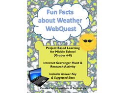 Fun Facts about Weather WebQuest - Internet Scavenger Hunt