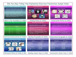 Telling Time Explanation-Exercises Presentation