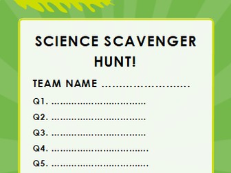 STEM Club- Science Scavenger Hunt