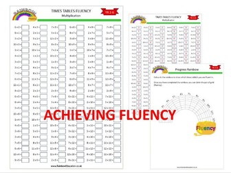 12 Times Tables Fluency Worksheet - Multiplication and Division