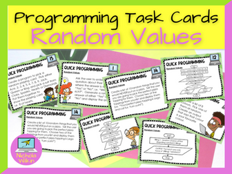 Programming Random Values Task Cards