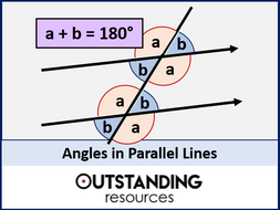 Angle Rules 2 - Angles in Parallel Lines (+ worksheet) by Outstanding ...