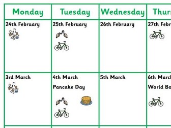 Nursery Visual Calendar