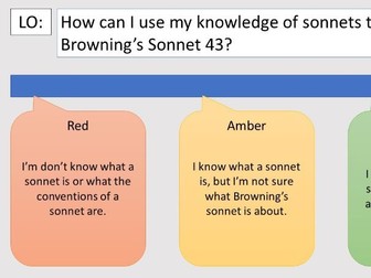 Sonnet 43 - Browning (2 Lessons - Eduqas Anthology)