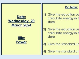 Power - Complete Lesson