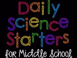 Daily Science Starters for Middle School - Matter and Energy