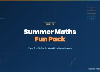 Summer Maths Fun Pack | Year 5
