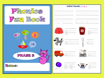 Phonics Phase 3 Fun Book
