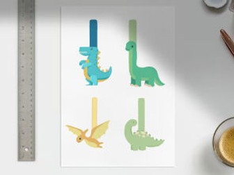 Dinosaur finger spacers