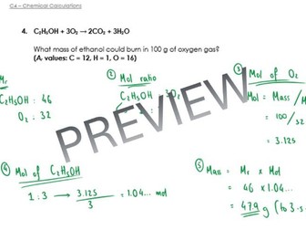 AQA GCSE Chemistry - Reacting Mass Calculations