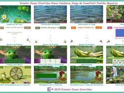 Flying Frogs Spanish PowerPoint Game TEMPLATE-An Original By Ernesto