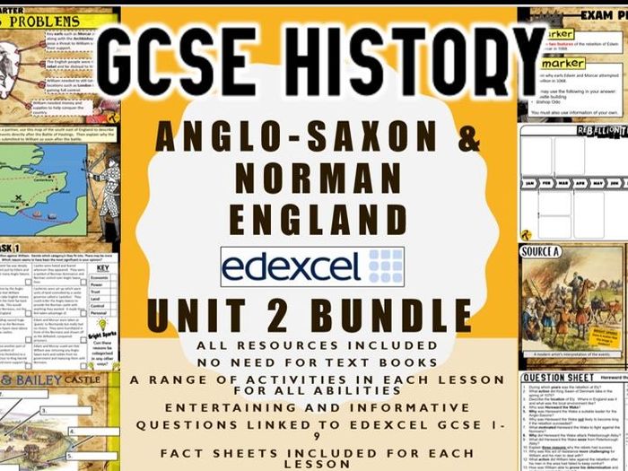 GCSE History Edexcel - Anglo-Saxon & Norman England: Rewards And The ...