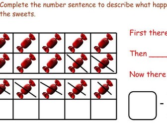 Subtraction, crossing 10 using various structures