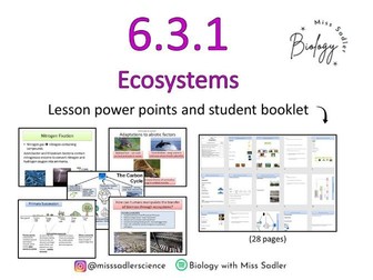 6.3.1 Ecosystems OCR A level Biology (8 lessons)