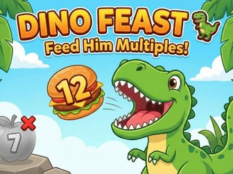 Dino Math Bundle (3-in-1): Ultimate Multiplication Games for All Ages (HTML5)