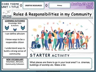 My Roles and Responsibilities in Community