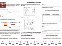 Battlefield Britain: The Armada 1588 - Worksheet to support the BBC Documentary