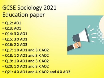 AQA GCSE Education exam paper practice