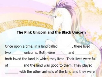Unicorn story starter