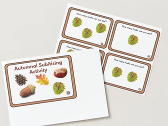 Autumnal Themed Subitising Activity