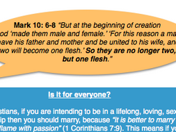 Eduqas Religious Studies Component 1 Relationships Nature and Purpose of Marriage information sheet