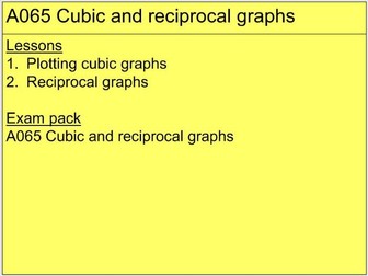 A065 Cubic and reciprocal graphs