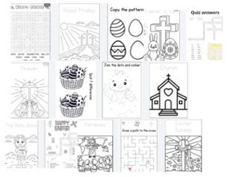 Easter activity Book 14 pages KS1 KS2 Primary