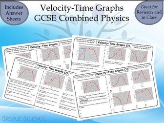 Velocity-Time Graphs - GCSE Physics Worksheets