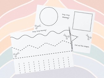 Fine Motor - Scissor Skills Cutting Sheets