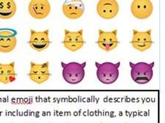 Create Your Own Emoji Work Sheet