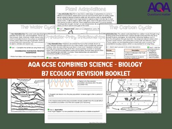 B7 Ecology AQA GCSE Revision & Retrieval Booklet