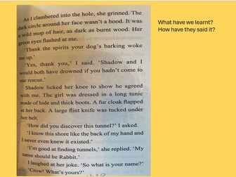 Narration Unit of work for The Stolen Spear