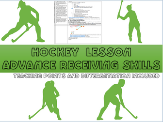 Hockey lesson plan - Advanced receiving (from the side, reverse)