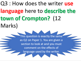 AQA GCSE English Language: Paper 2 Question 3 - Language Question