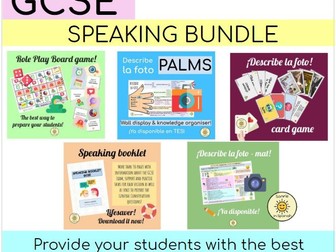 Spanish GCSE Speaking practice bundle